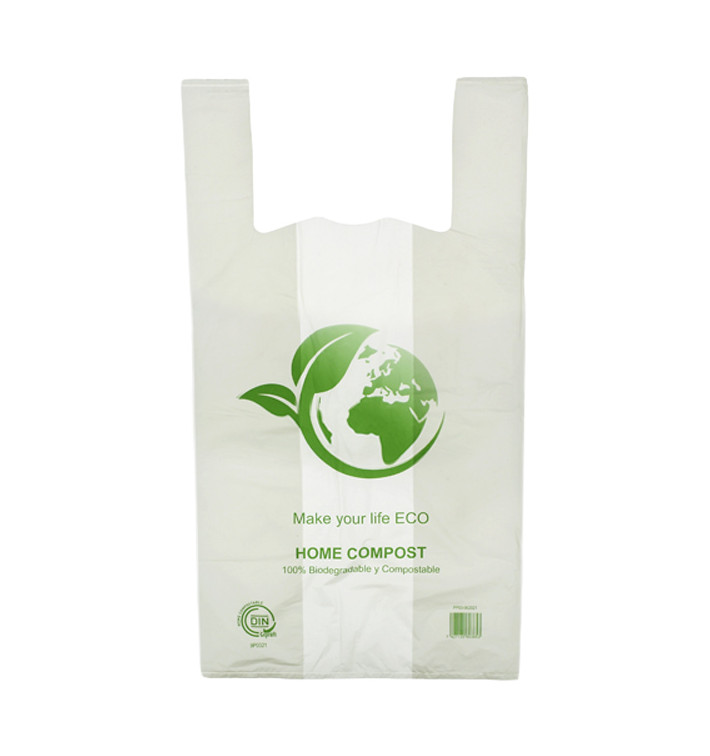 Plastic Hemddraagtassen Bio Home Compost 55x60cm (100 stuks) Plastic Hemddraagtassen Bio Home Compost 55x60cm (100 stuks)