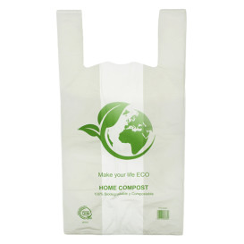 Plastic Hemddraagtassen Bio Home Compost 55x60cm (500 stuks)