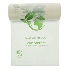Rol van plastic zakken Bio Home Compost 25x37cm (500 stuks)