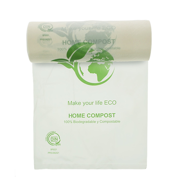 Rol van plastic zakken Bio Home Compost 25x37cm (3.000 stuks) Rol van plastic zakken Bio Home Compost 25x37cm (3.000 stuks)