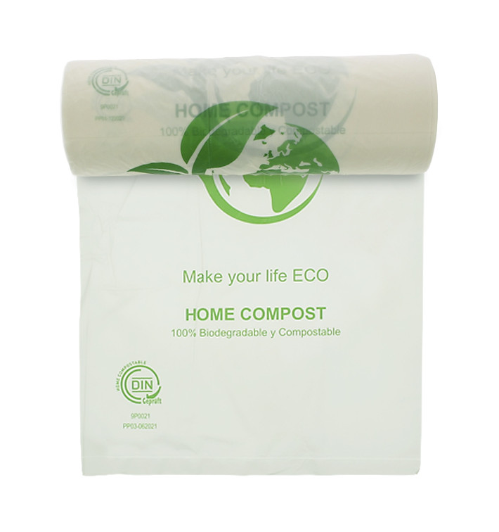 Meer dan wat dan ook tieners Raap bladeren op Rol van plastic zakken Bio Home Compost 30x40cm 15µm (3000 stuks)