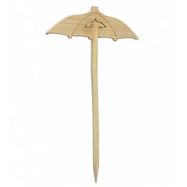 Bamboe vleespennen Paraplu Design 9cm (10000 stuks)
