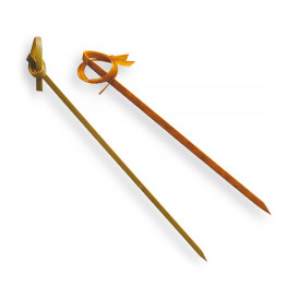 Bamboe vleespennen Strik Design 210cm (10000 stuks)