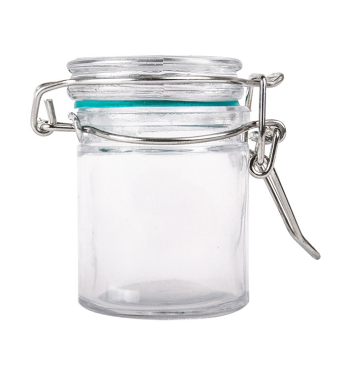 Glazen voorraadpot Luchtdicht 45 ml Ø4,5x6cm (24 stuks) Glazen voorraadpot Luchtdicht 45 ml Ø4,5x6cm (24 stuks)