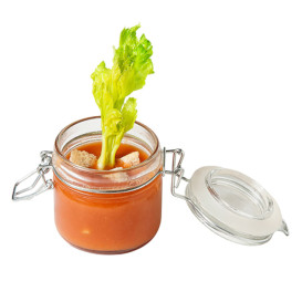 Glazen voorraadpot Luchtdicht 80 ml Ø6x7cm (24 stuks) 
