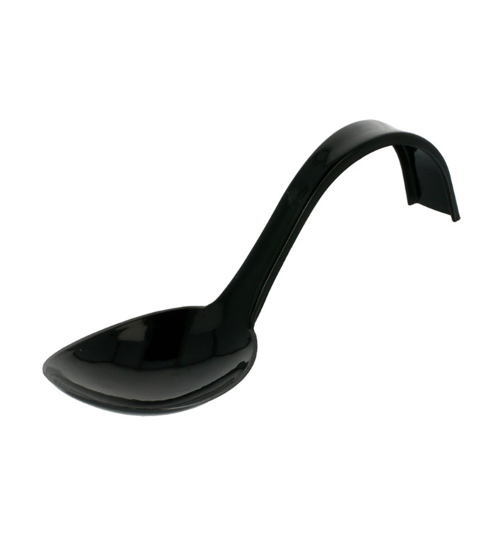 Proeving lepel PS Gebogen zwart 13 cm (50 stuks) Proeving lepel PS Gebogen zwart 13 cm (50 stuks)