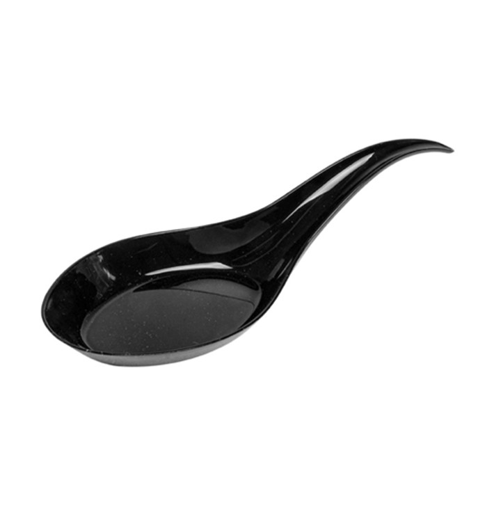 Plastic Proeving lepel PS zwart 12 cm (100 stuks) Plastic Proeving lepel PS zwart 12 cm (100 stuks)