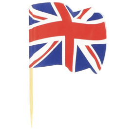 UK Vlag vleespennen 6,5cm (144 stuks)