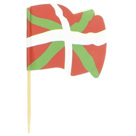 Euskadi vlag vleespennen 6,5cm (144 stuks) 
