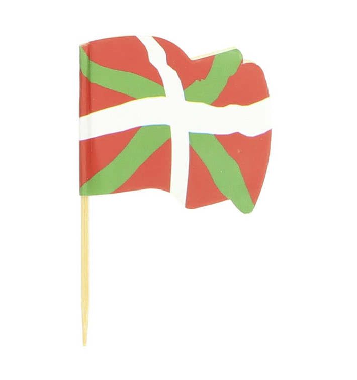 Euskadi vlag vleespennen 6,5cm (144 stuks) 