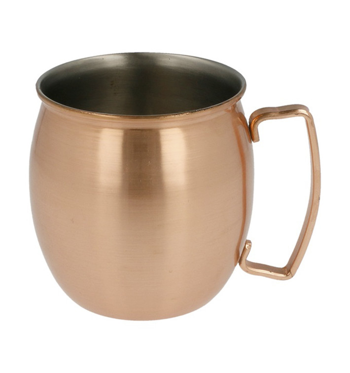 Bediening mini potje van staal koper 540ml Ø8,6x10cm (6 stuks) Bediening mini potje van staal koper 540ml Ø8,6x10cm (6 stuks)