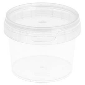 Plastic deli Container met Plastic Deksel PP Onbreekbaar 120ml Ø6,9cm (1000 stuks)