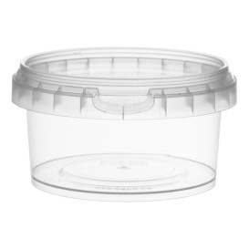 Plastic deli Container met Plastic Deksel PP Onbreekbaar 210 ml Ø9,5 (494 stuks)