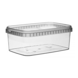 Plastic deli Container en Plastic Deksel PP Onbreekbaar 1200ml 19,2x12,6cm (117 stuks)