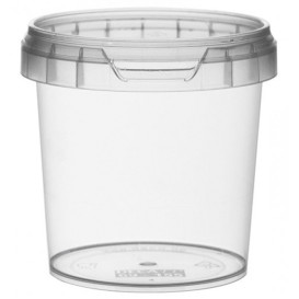 Plastic deli Container met Plastic Deksel PP Onbreekbaar 155 ml Ø6,9 (24 stuks)