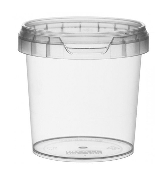 Plastic deli Container met Plastic Deksel PP Onbreekbaar 155 ml Ø6,9 (24 stuks)