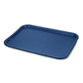 Bandeja de Plástico Fast Food Azul 27,5x35,5cm (1 Uds)