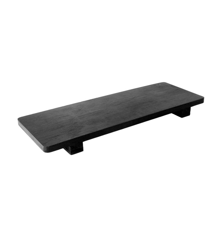 Bamboe sushi dienblad zwart 30x11x2,5cm (1 stuk) Bamboe sushi dienblad zwart 30x11x2,5cm (1 stuk)
