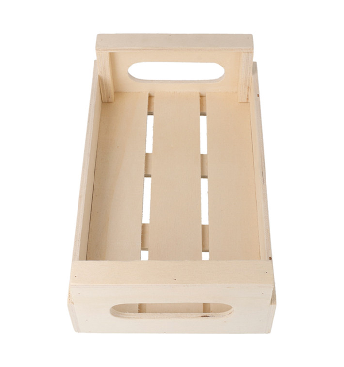 Houten Etalerende Box met Hendel 20,5x12,5x6,5cm (1 stuk) Houten Etalerende Box met Hendel 20,5x12,5x6,5cm (1 stuk)