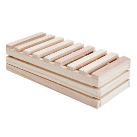 Houten Etalerende Box 21,6x10,2x6cm (30 stuks)