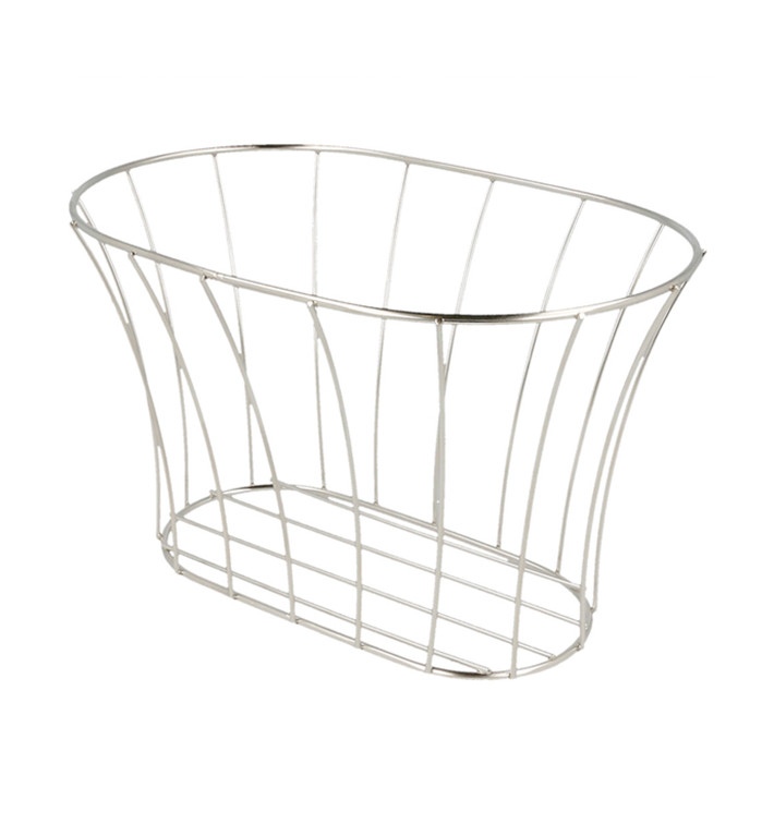 Ovale stalen mand zilver 21x12,7x12,7 (1 stuk) Ovale stalen mand zilver 21x12,7x12,7 (1 stuk)