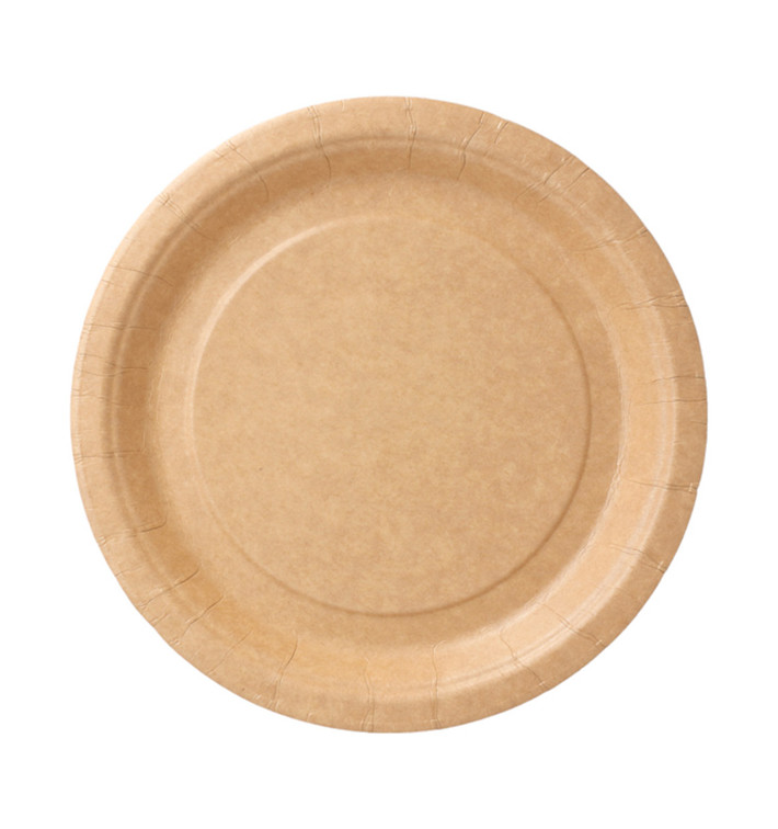 Papieren bord Biocoated Naturel 18 cm (20 stuks) 