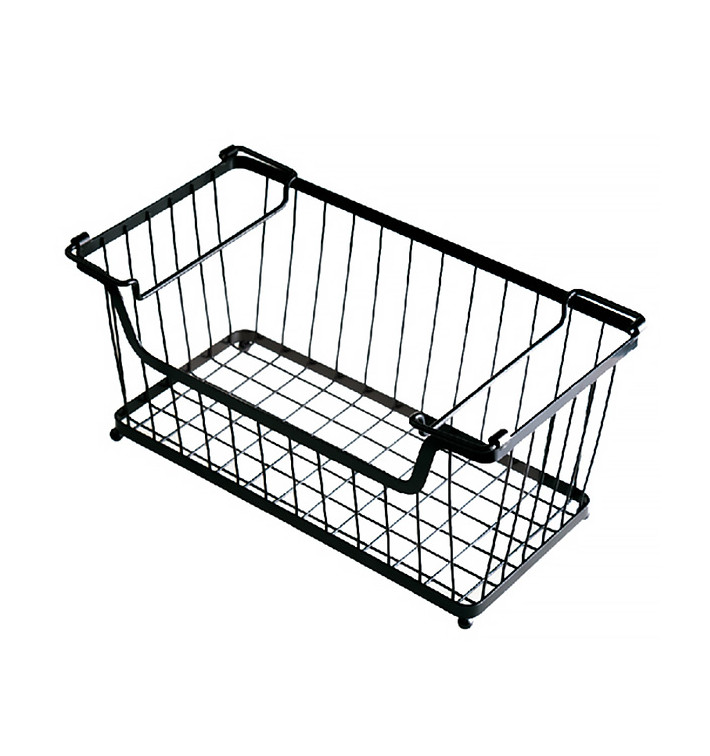 Stalen stapelbaar Containers met handgrepen zwart 33x27,5x22,7cm (1 stuk) Stalen stapelbaar Containers met handgrepen zwart 33x27,5x22,7cm (1 stuk)