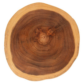 Houten bediening schotel Rond vormig Ø30,5x3,5cm (1 stuk) 