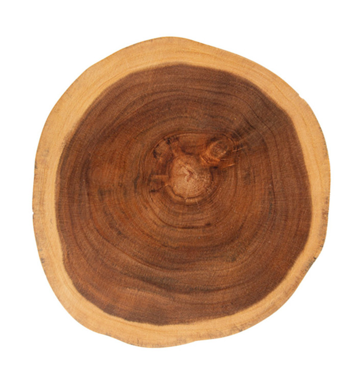 Houten bediening schotel Rond vormig Ø30,5x3,5cm (1 stuk) Houten bediening schotel Rond vormig Ø30,5x3,5cm (1 stuk)