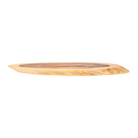 Houten bediening schotel Ovaal vormig 50,8x20,3x1,9cm (6 stuks)