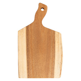 Houten bediening schotel met Hendel 35,5x23x1,9cm (1 stuk) 