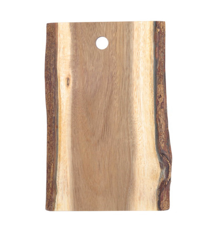 Houten bediening schotel Rechthoekige vorm 30,5x20,3x1,9cm (1 stuk) 