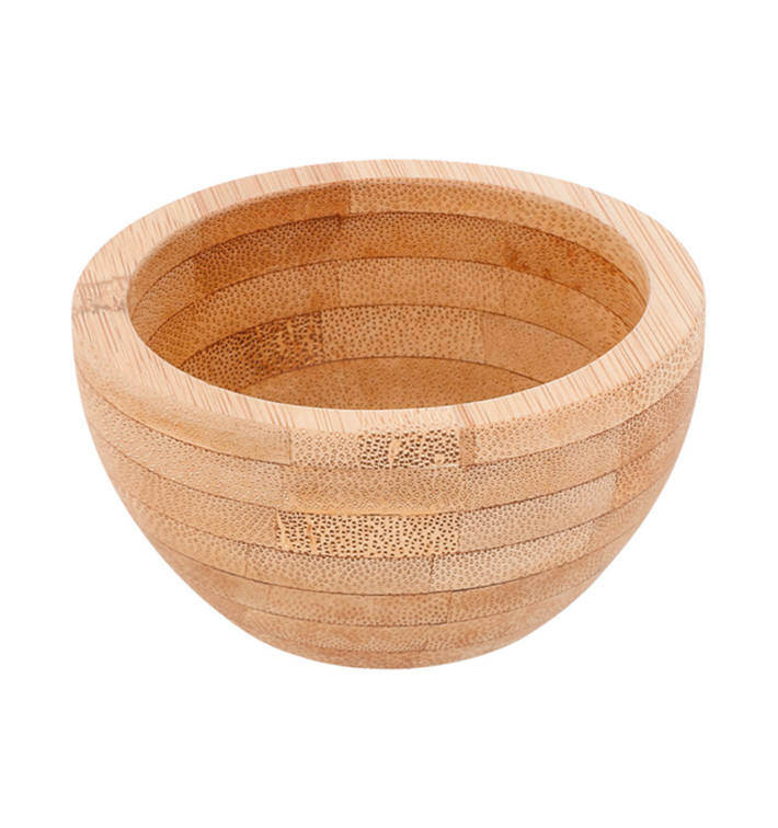Bamboe wegwerp mini kom Ø8x4,2cm (1 stuk) Bamboe wegwerp mini kom Ø8x4,2cm (1 stuk)