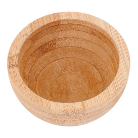 Bamboe wegwerp mini kom Ø8x4,2cm (1 stuk) 