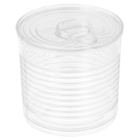 Proeving plastic conservenblik PS transparant 110ml Ø6x5,7cm (200 stuks)