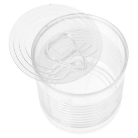 Proeving plastic conservenblik PS transparant 110ml Ø6x5,7cm (200 stuks)