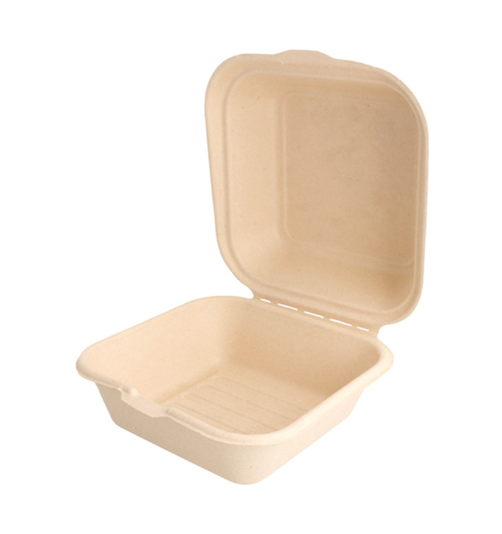 Suikerriet Burger Box 152x152x84mm (50 stuks) Suikerriet Burger Box 152x152x84mm (50 stuks)