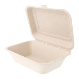 Suikerriet Gescharnierd Container "Menu Box" 13,6x18,2x6,4cm (1000 stuks)