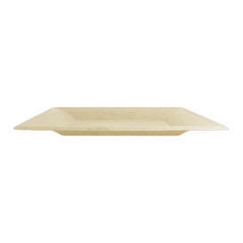 Suikerriet bord Vierkant Naturel 26,2x26,2 cm (50 stuks) 