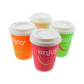 Papieren beker "Enjoen" 12 Oz/360ml Ø9,0cm (680 stuks)