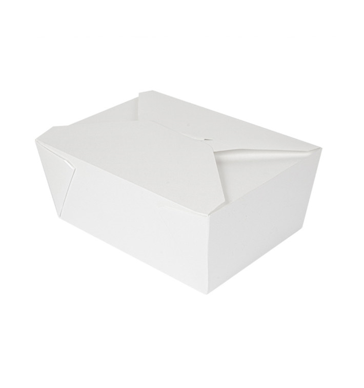 Papieren take-out Container "American" wit 19,7x14x9cm 2880ml (50 stuks) Papieren take-out Container "American" wit 19,7x14x9cm 2880ml (50 stuks)