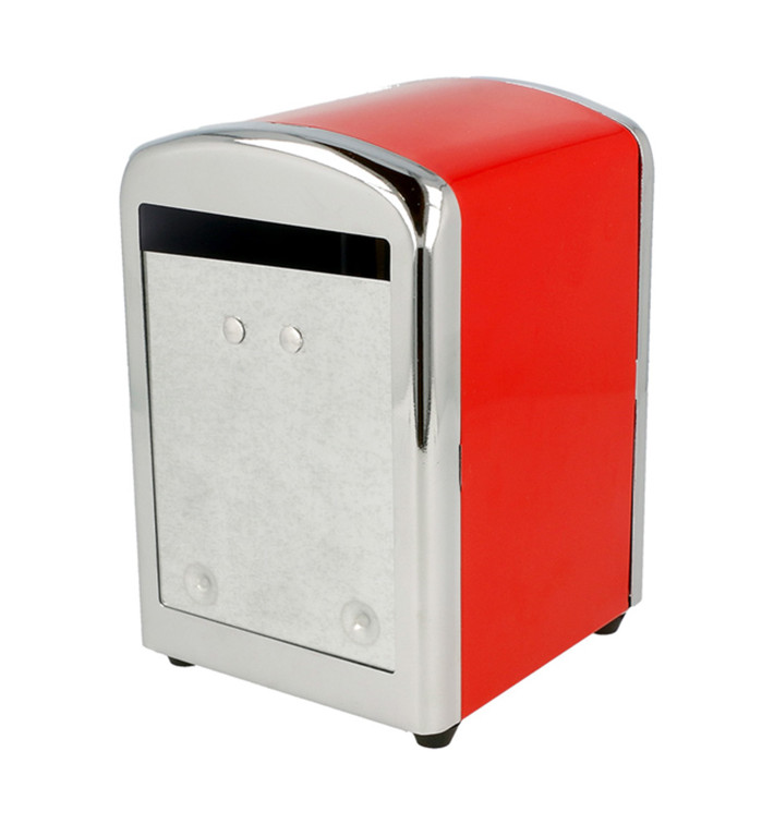 Servet van staal dispenser"Miniservis" rood 10,5x9,7x14cm (1 stuk) Servet van staal dispenser"Miniservis" rood 10,5x9,7x14cm (1 stuk)