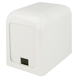 Servet plastic dispenser "Miniservis" wit 15x10x12,5cm (1 stuk)