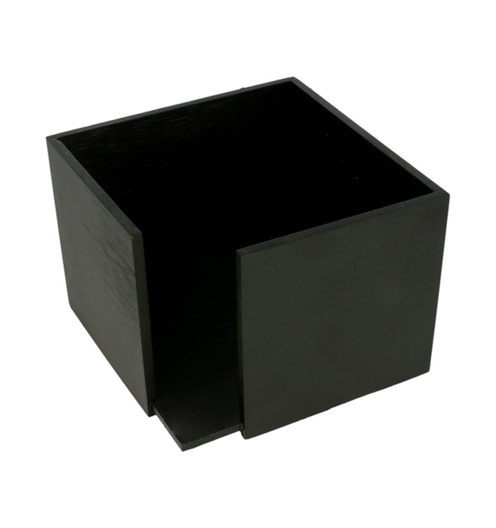 Bamboe Servet houder zwart 13,5x13,5x10cm (1 stuk) Bamboe Servet houder zwart 13,5x13,5x10cm (1 stuk)