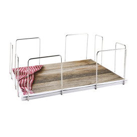 Zilveren draad tafelkleed houder 33,5x45,5x15cm (1 stuk)