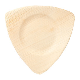 Palm blad bord Driehoekige vorm 15x13x1cm (200 stuks)