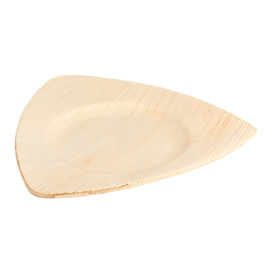 Palm blad bord Driehoekige vorm 15x13x1cm (25 stuks) 