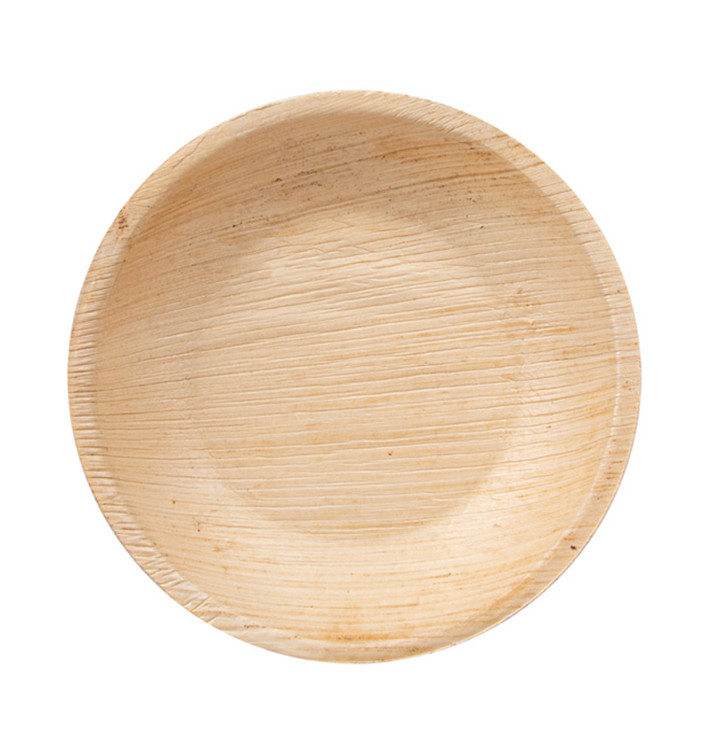 Palm blad bord Rond vormig 12,5x2cm (200 stuks) Palm blad bord Rond vormig 12,5x2cm (200 stuks)
