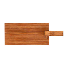 Bamboe mini-schop dienblad Naturel "Tapas" 10x5 cm (100 stuks) 