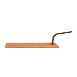 Bamboe mini-schop dienblad Naturel "Tapas" 10x5 cm (100 stuks) 